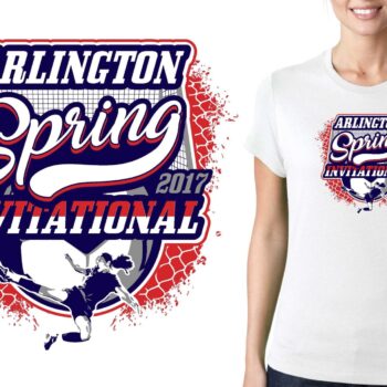 PRINT 3 10 12 2017 Arlington Spring Invitational Girl soccer logo design