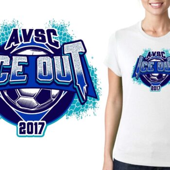 PRINT 2017 AVSC Ice Out soccer logo design