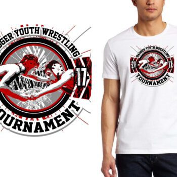 PRINT 17 Badger Youth Wrestling Tournament wrestling logo design