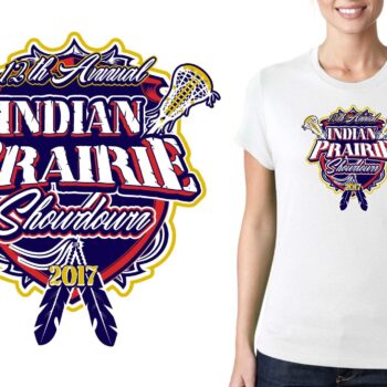 PRINT 17 12th Annual Indian Prairie Showdown lacrosse logo design