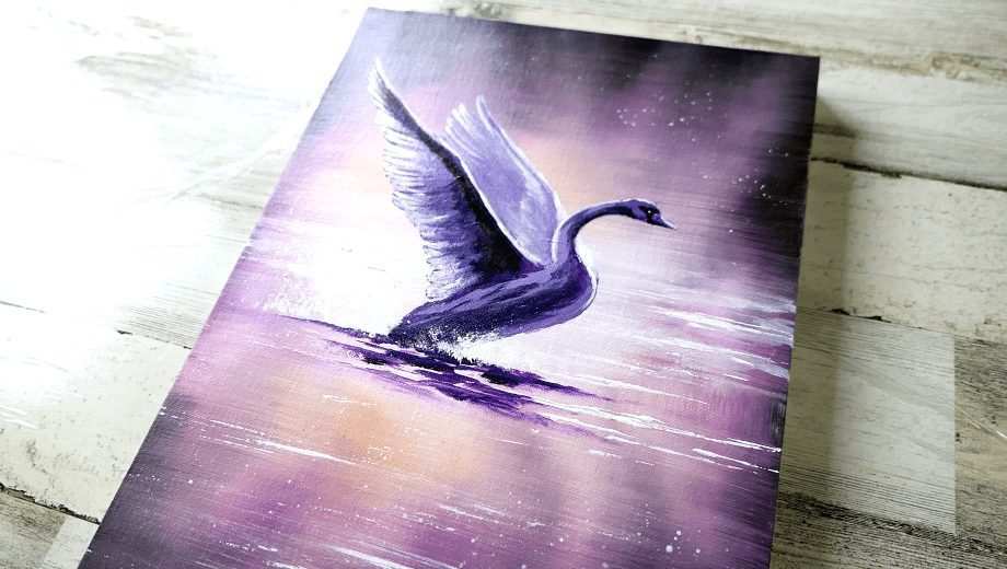 Purple Swan – UrArtStudio