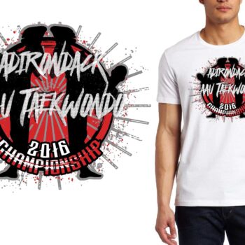 Adirondack AAU Taekwondo Championship logo design
