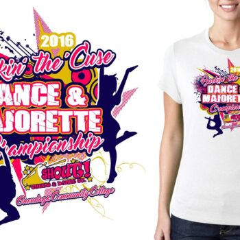 2016 Buckin the Cuse Dance and Majorette Championship logo design