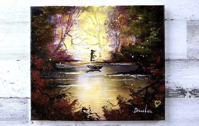 Girl in a Magical Landscape – UrArtStudio