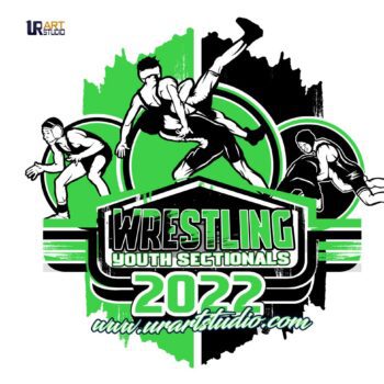 WRESTLING YOUTH SECTIONS PRINTABLE VECTOR LOGO DESIGN 2022