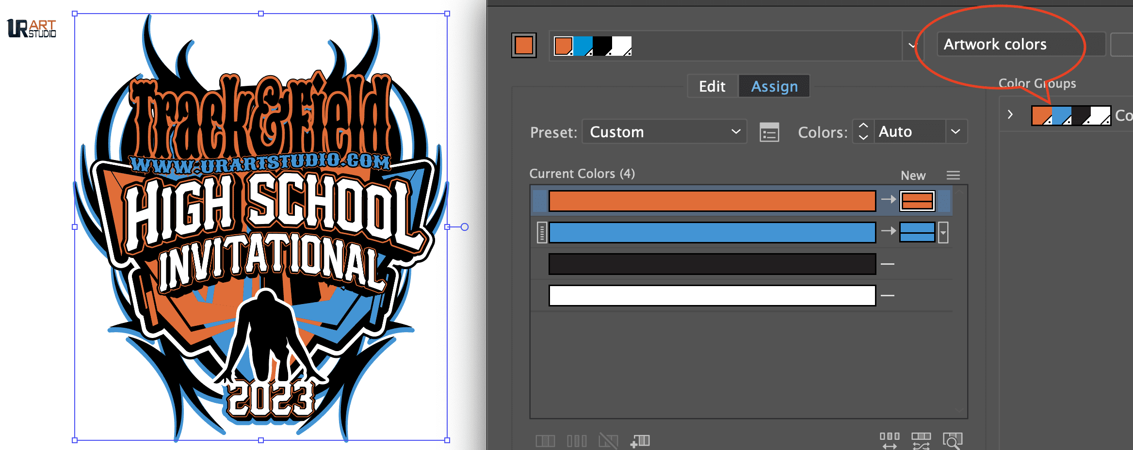 TRACK AND FIELD HIGH SCHOOL INVITATIONAL 2023 VECTOR LOGO DESIGN FOR