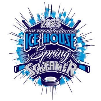 2023 ICE HOUSE SPRING SCREAMER VECTOR LOGO DESIGN FOR PRINT