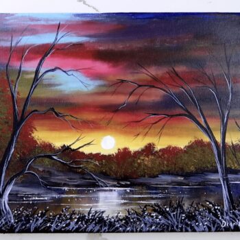 heavy sky landscape painting 2