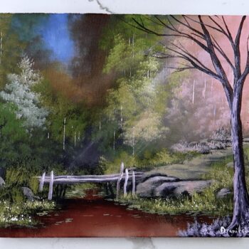 on the other side acrylic landscape painting 2