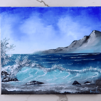 Arctic wave ACRYLIC SEASCAPE PAINTING