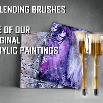2 BLENDING BRUSHES PLUS ORIGINAL PAINTING