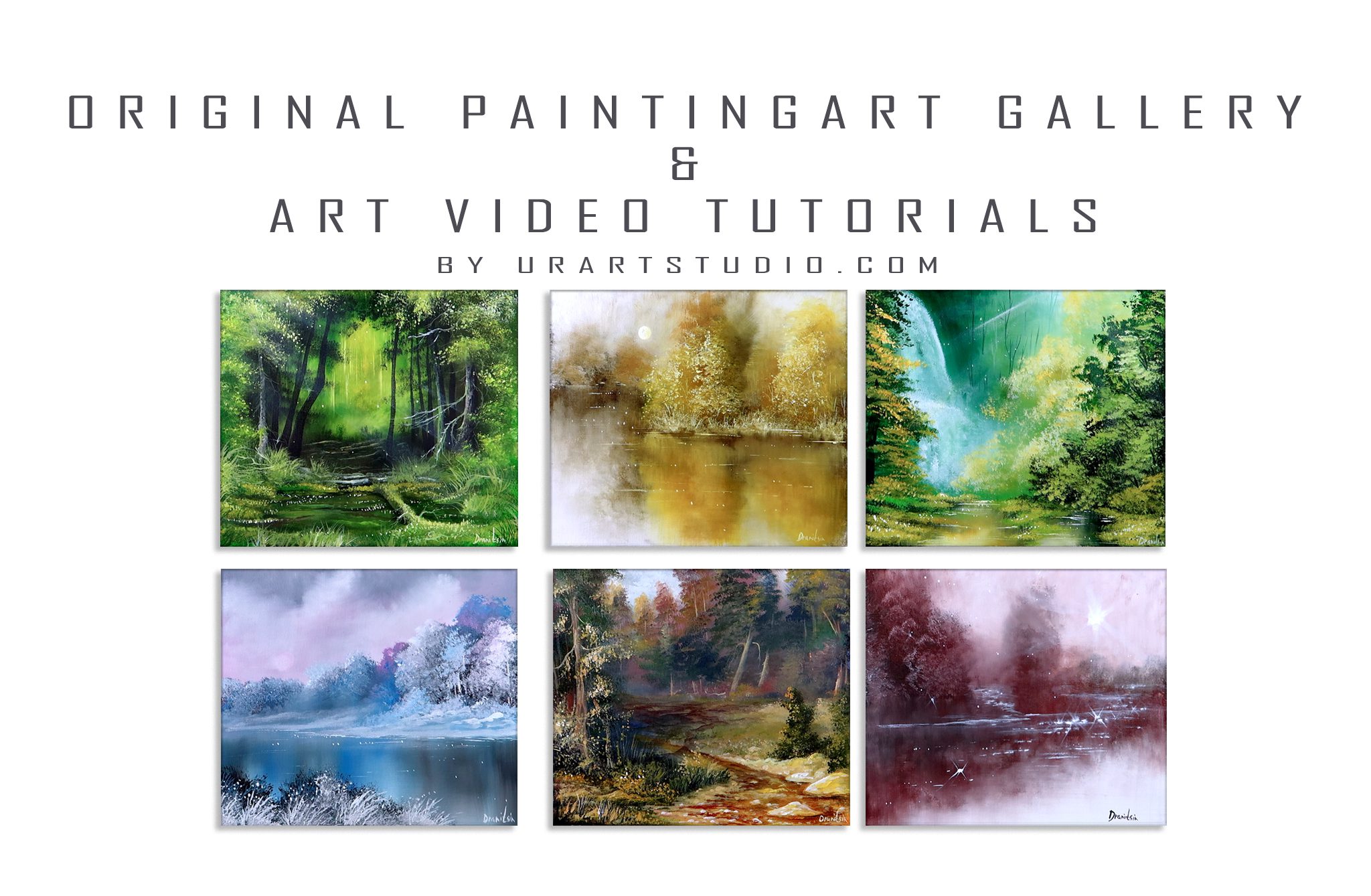 ART GALLERY and PAINTING TUTORIALS