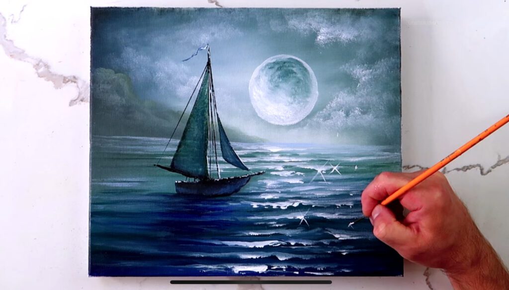 VOYAGE TO THE MOON | STEP BY STEP PAINTING GUIDE