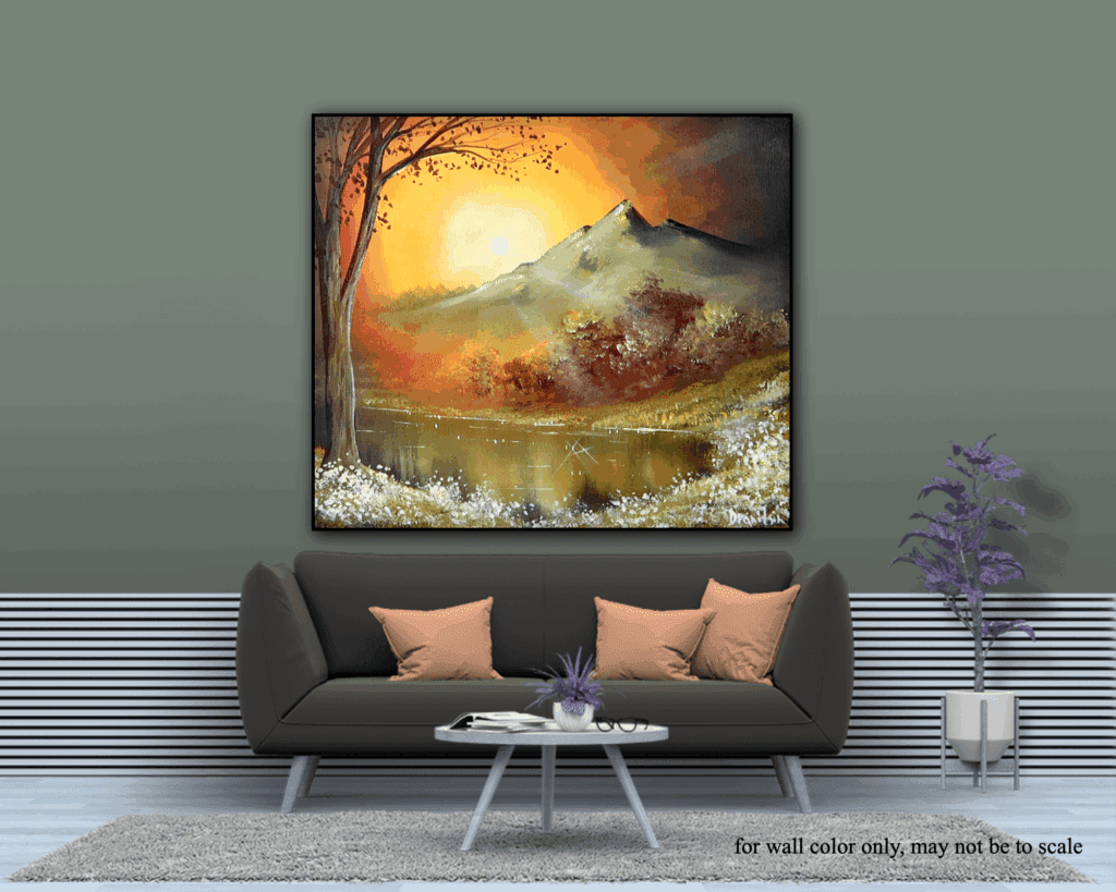 Mountain Lake in Bright Sunlight | Landscape Painting Tutorial | Step-by-Step for Beginners
