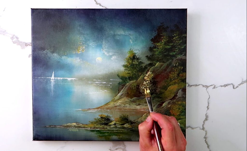 SAILING BY MOONLIGHT | STEP BY STEP PAINTING GUIDE