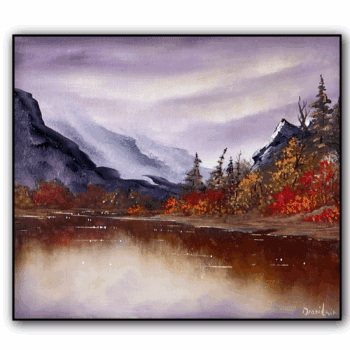 mountain autumn lake