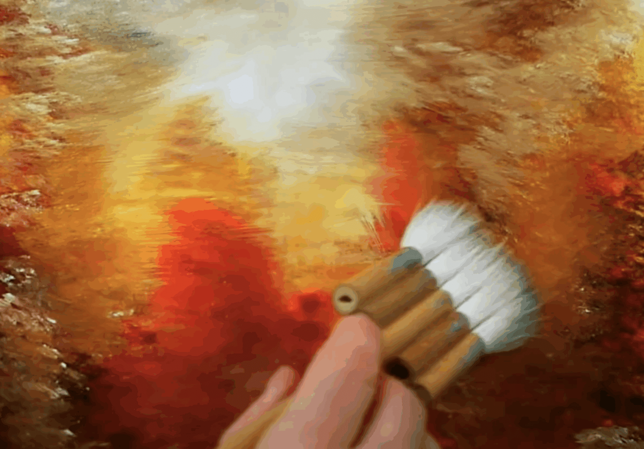 Autumn Path | Step-by-Step Landscape Painting | Oval Brush