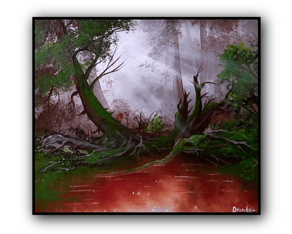 deep forest pond