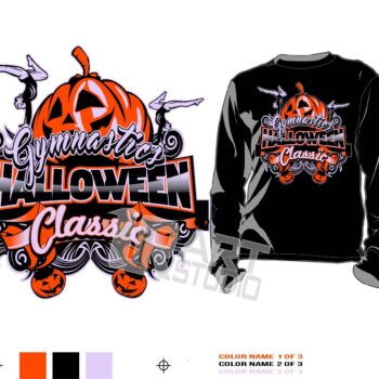 DOWNLOAD girls gymnastics tshirt vector design 3 color separated for print layered